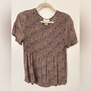 URBAN Romantics Pink Animal Print Blouse